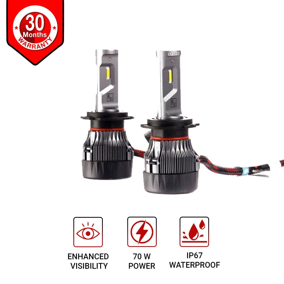 RD Car LED Headlights X200-H4- Set of 2 Pieces – dolphinaccessories