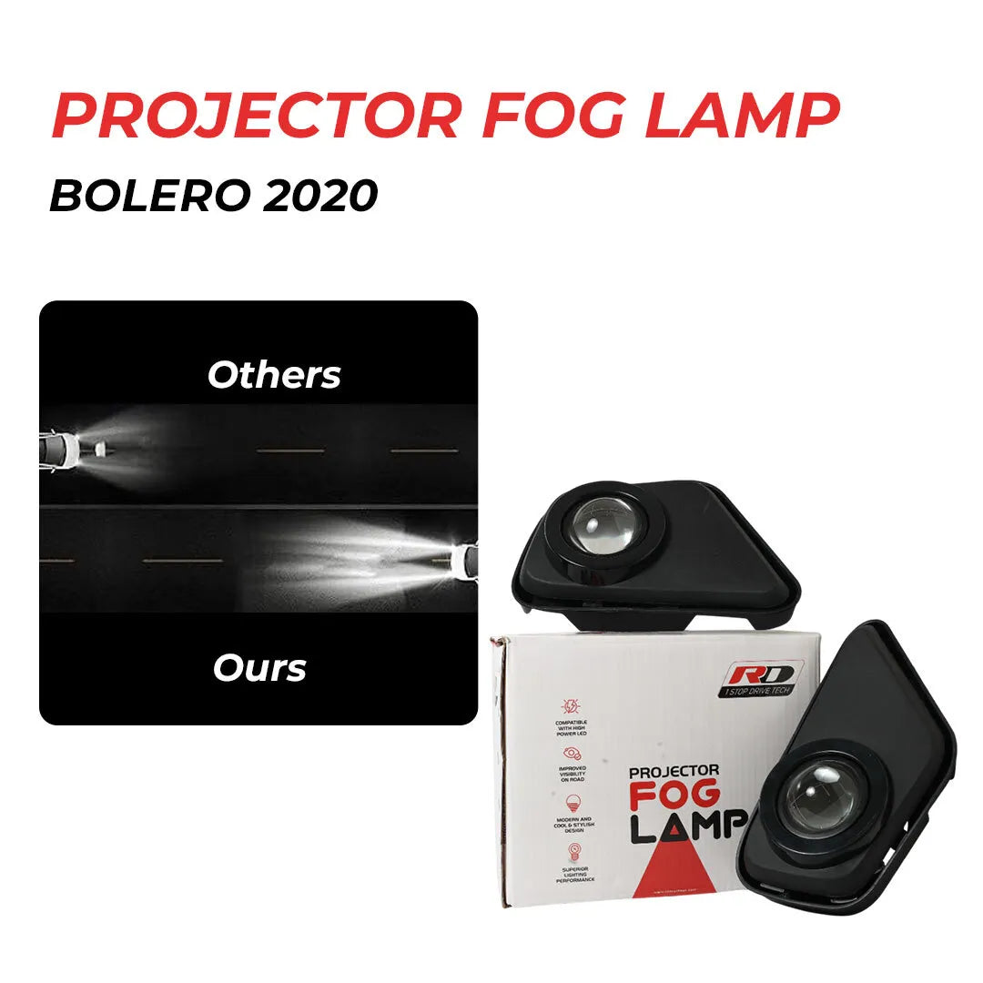 RD Projector Fog Lamp With Halogen Bulb For Bolero 2020
