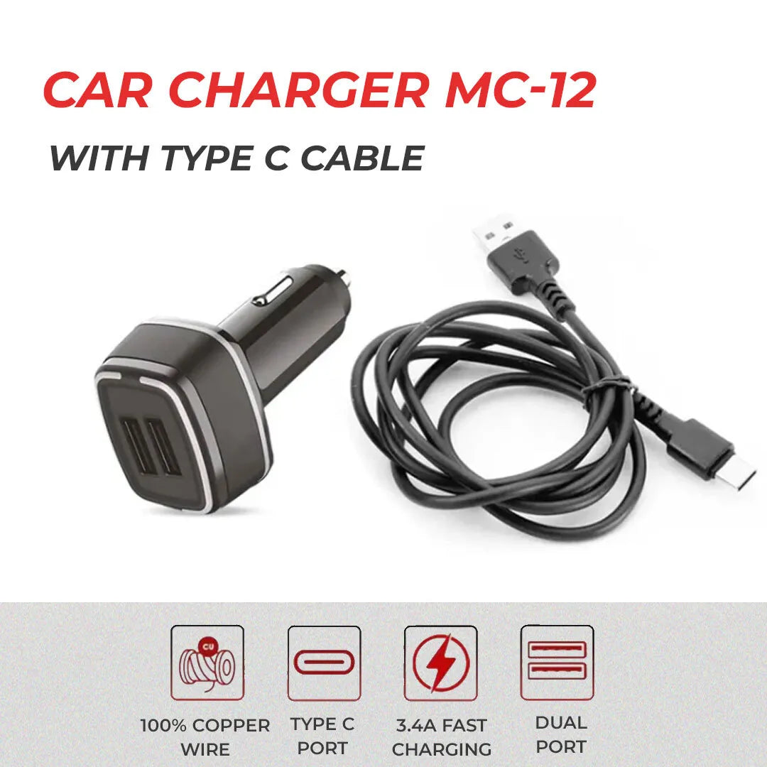 Car Charger C-Type Cable