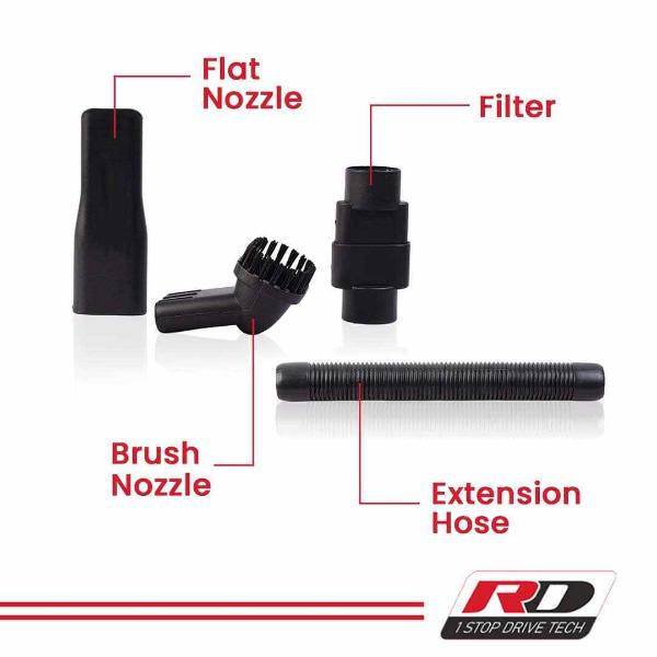 RD 1500 2 in 1 Car Vacuum Cleaner (with Tyre Inflator) - RD Overseas
