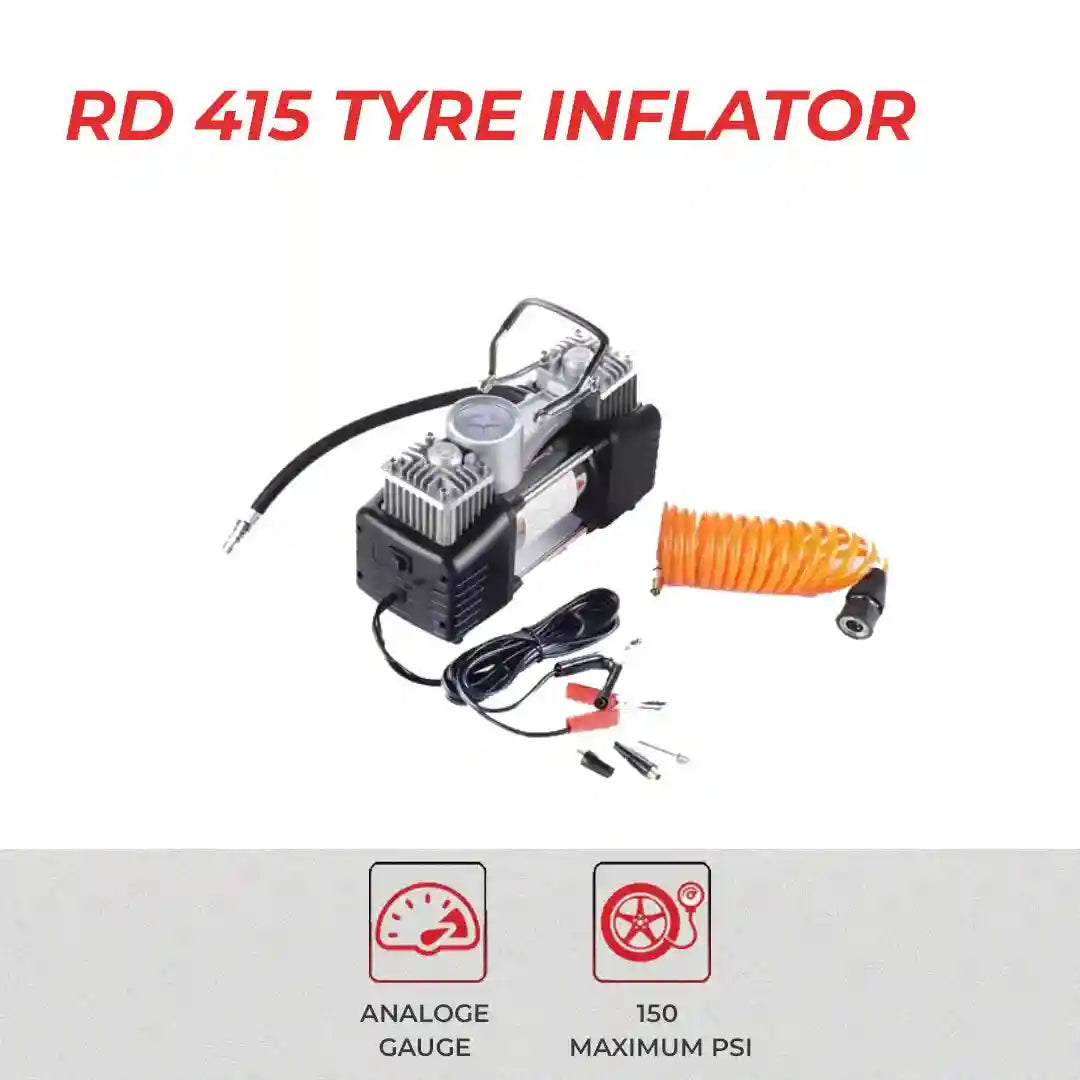 RD 415 – Heavy-Duty Double Cylinder Car Tyre Inflator