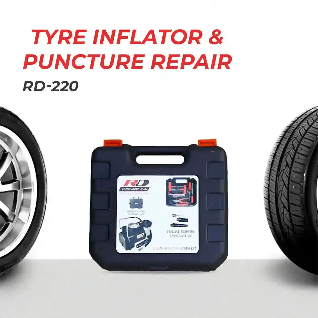RD-220 Tyre Inflator and Puncture Repair Kit