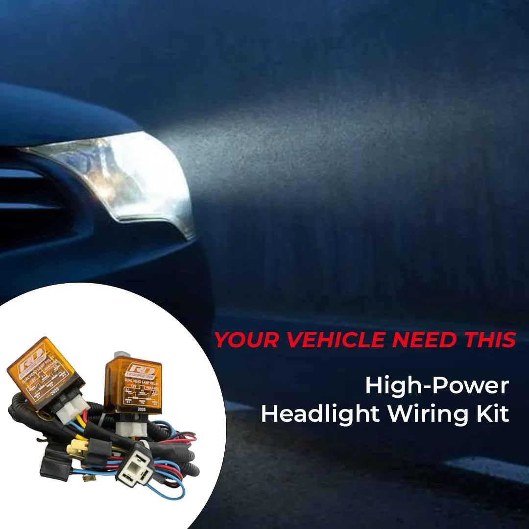 High Power Headlight Wiring Kit