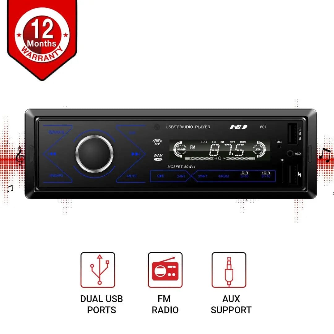 801 BT Fm Usb Player - RD Overseas