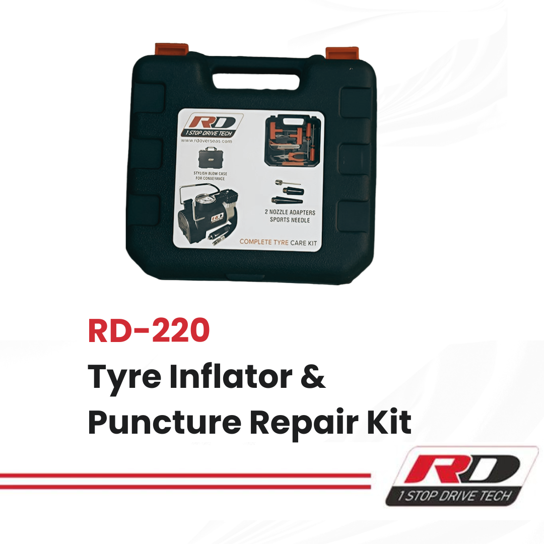 RD-220 Tyre Inflator and Puncture Repair Kit