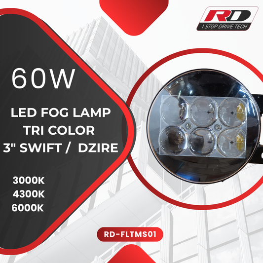 60W LED FOG LAMP tri color Swift / Dzire