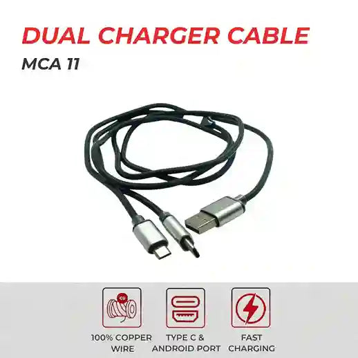 Dual Car Charger Cable