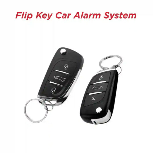 Flip key car alarm system