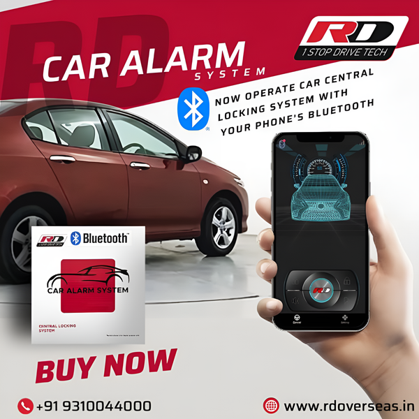 Car alarm system with bluetooth system