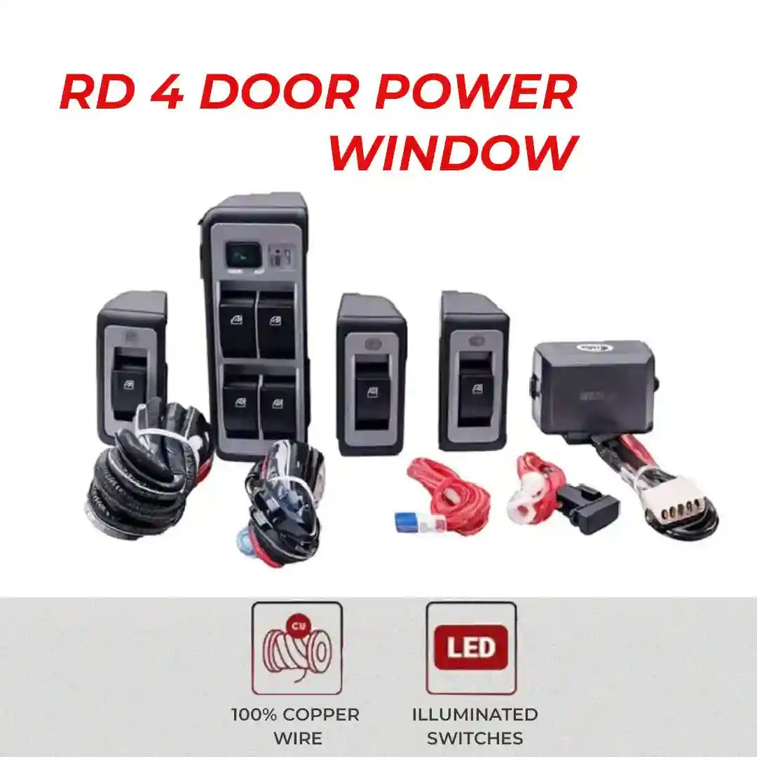 Window Kite Car Buy RD 4 Door Power Window Kit for Cars with Child Lock – RD Overseas