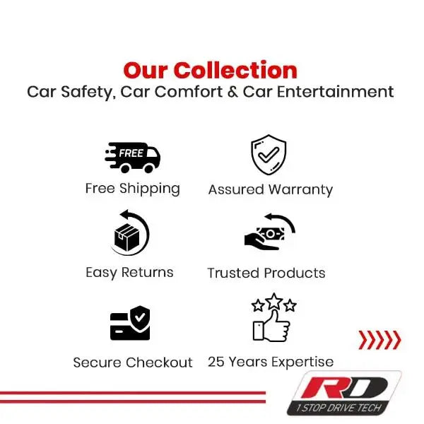 Our collection car safety, car comfort & car entertainment