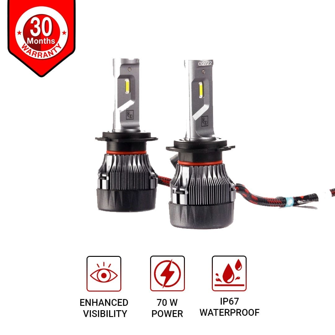 RD X500 (H4) Car LED Headlights - RD Overseas